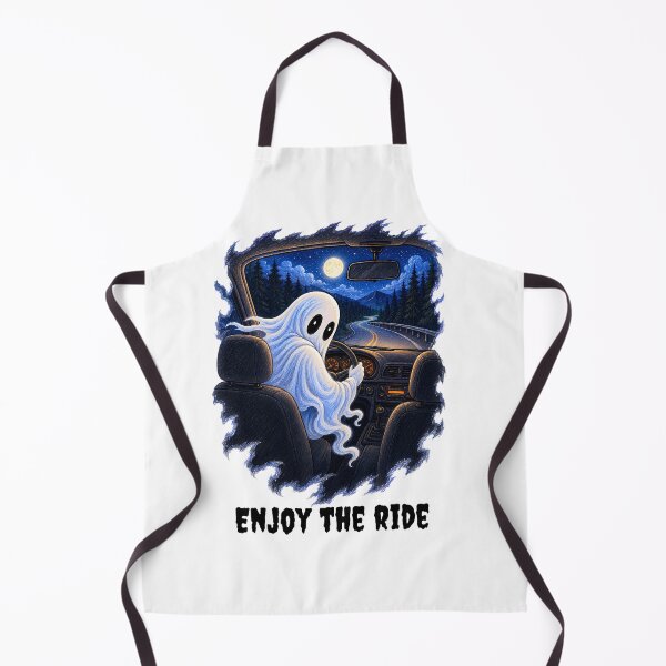 Item preview, Enjoy the Ride – Funny Ghost Driver Halloween Car designed and sold by Buli89.