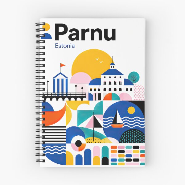 Item preview, Colorful geometric illustration of Prnu, Estonia featuring styl designed and sold by ckybe.