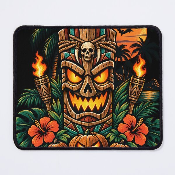 Item preview, Haunted Tiki Halloween – Spooky Tropical Mask designed and sold by mnkyride.