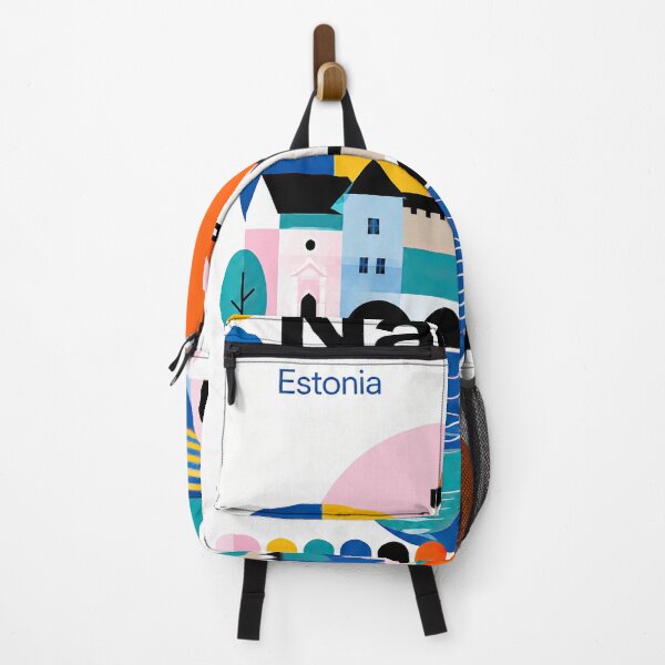 Item preview, Colorful geometric illustration of Narva, Estonia, featuring his designed and sold by ckybe.