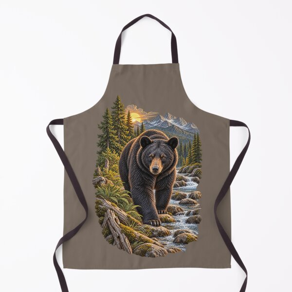 Item preview, Black Bear Mountain Stream Vintage Wilderness designed and sold by BROHLine Studio.