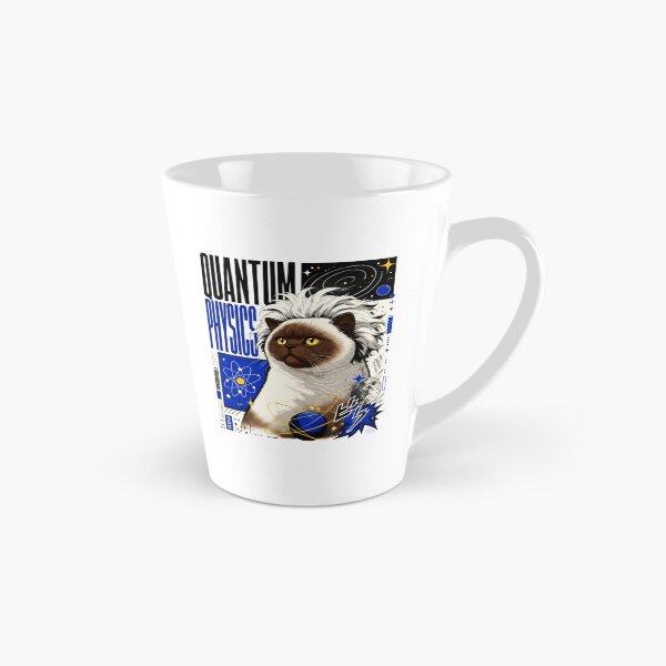 Item preview, Quantum Physics Siamese Cat Graphic Poster T-Shirt | Funny Science Professor Colorpoint Cat Einstein STEM Gift Blue Art designed and sold by illeN-Art-World.