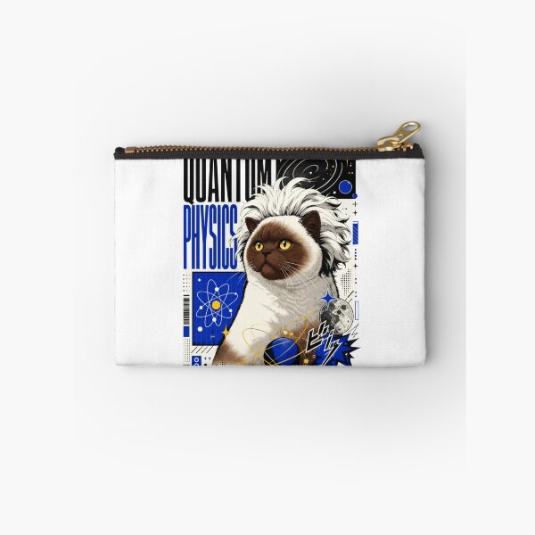 Item preview, Quantum Physics Siamese Cat Graphic Poster T-Shirt | Funny Science Professor Colorpoint Cat Einstein STEM Gift Blue Art designed and sold by illeN-Art-World.