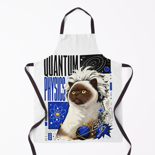 Item preview, Quantum Physics Siamese Cat Graphic Poster T-Shirt | Funny Science Professor Colorpoint Cat Einstein STEM Gift Blue Art designed and sold by illeN-Art-World.