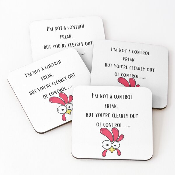 Item preview, Not A Control Freak Funny Chicken Design designed and sold by Anita Ohulo.