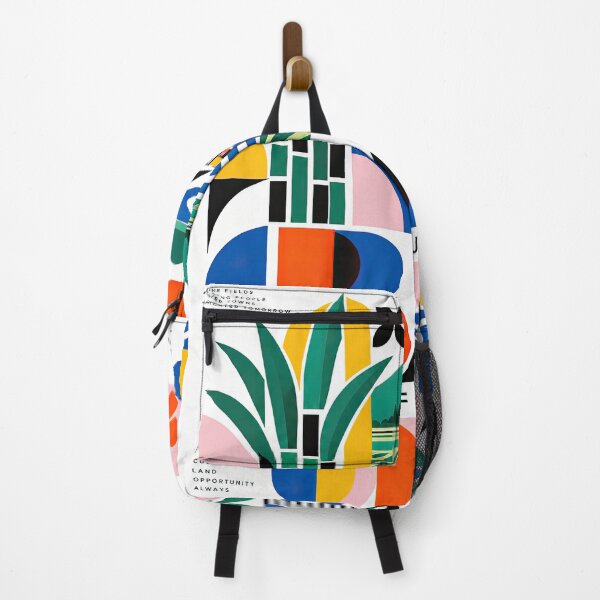 Item preview, Colorful geometric poster celebrating Fiji with tropical landsca designed and sold by ckybe.