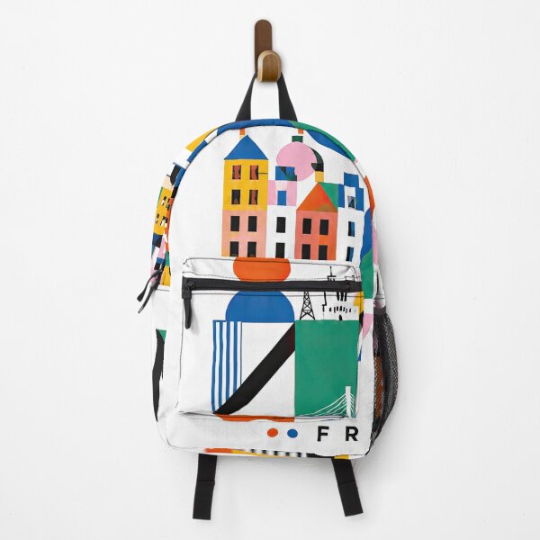 Item preview, Colorful geometric poster illustrating Lyon, France with stylize designed and sold by ckybe.