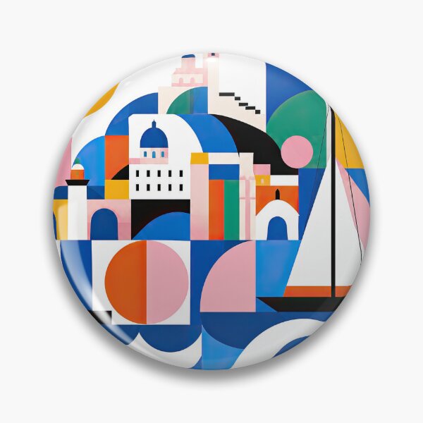 Item preview, Colorful geometric travel poster illustrating Marseille, France, designed and sold by ckybe.