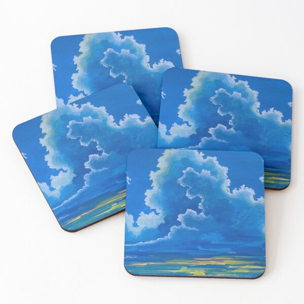 Item preview, Blue Cloudscape Sky Landscape Painting designed and sold by EeshaArshad.