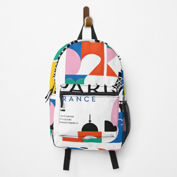Item preview, Colorful geometric poster featuring the Eiffel Tower, Paris designed and sold by ckybe.