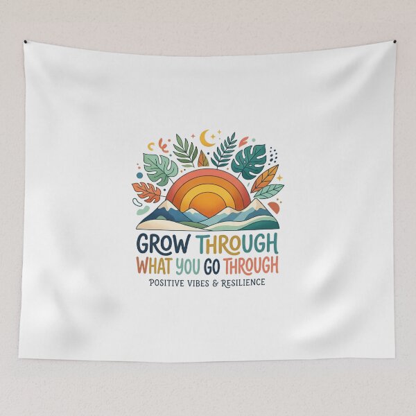 Item preview, GROW THROUGH WHAT YOU GO THROUGH designed and sold by decimalades.