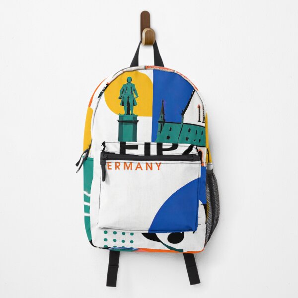 Item preview, Colorful geometric poster illustrating Leipzig, Germany, with th designed and sold by ckybe.
