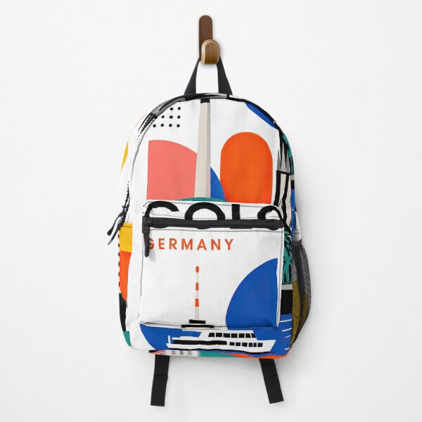 Item preview, Colorful geometric travel poster of Cologne, Germany featuring designed and sold by ckybe.