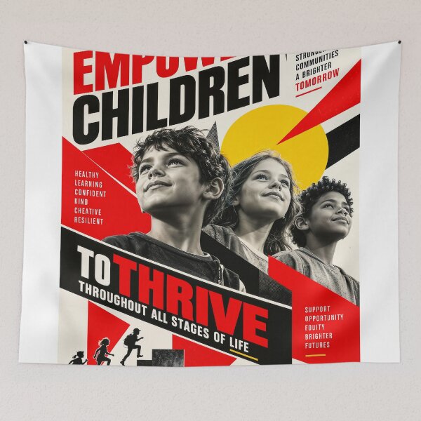 Item preview, Wall Art - Poster - Empower Children Poster | Bold Social Impact Advocacy Wall Art designed and sold by ForeverPrintsOK.