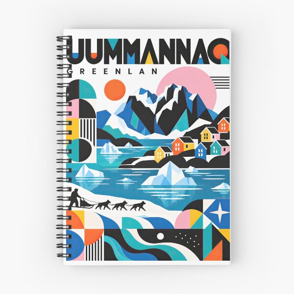 Item preview, Colorful geometric illustration of Greenland featuring dramatic designed and sold by ckybe.