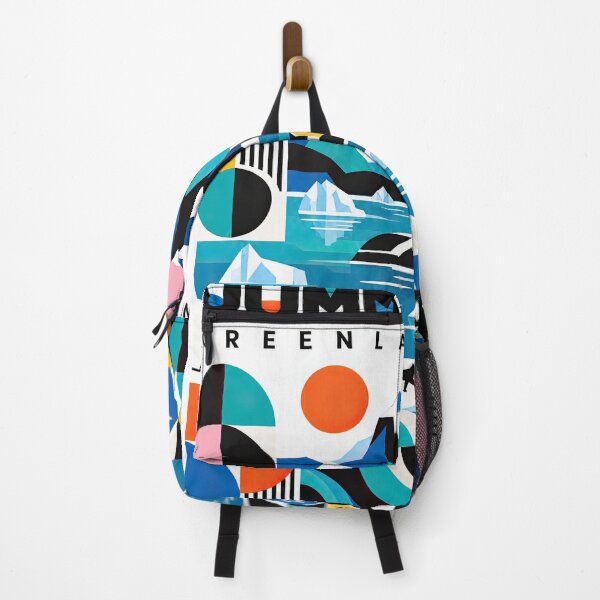 Item preview, Colorful geometric illustration of Greenland featuring dramatic designed and sold by ckybe.