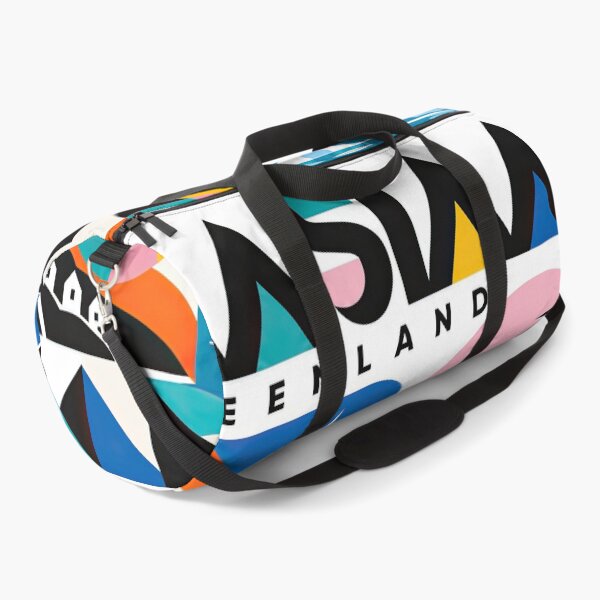 Item preview, Colorful geometric Greenland travel poster featuring Arctic land designed and sold by ckybe.