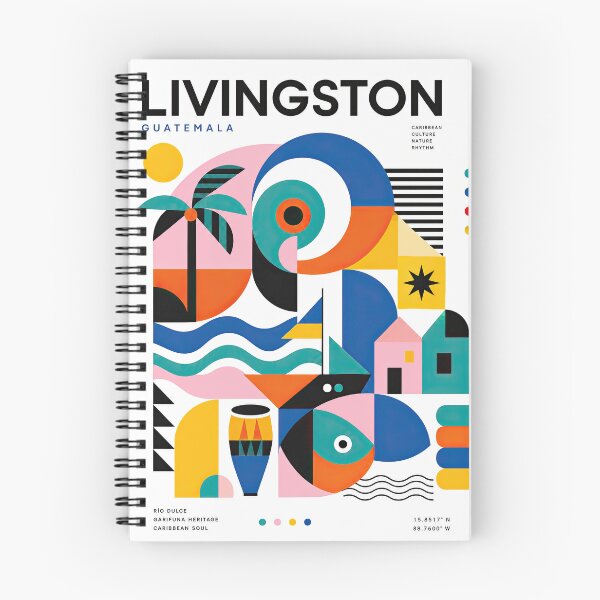 Item preview, Colorful geometric poster celebrating Livingston, Guatemala, wit designed and sold by ckybe.