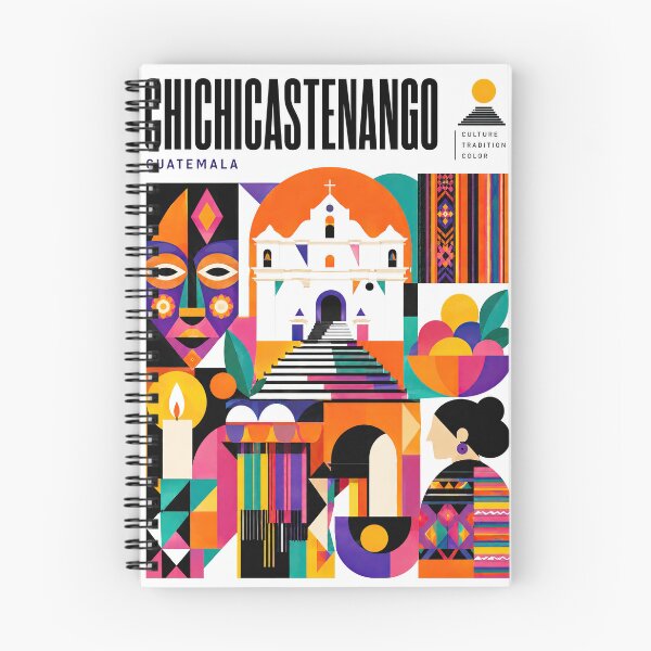 Item preview, Colorful geometric collage featuring Guatemalan cultural pattern designed and sold by ckybe.