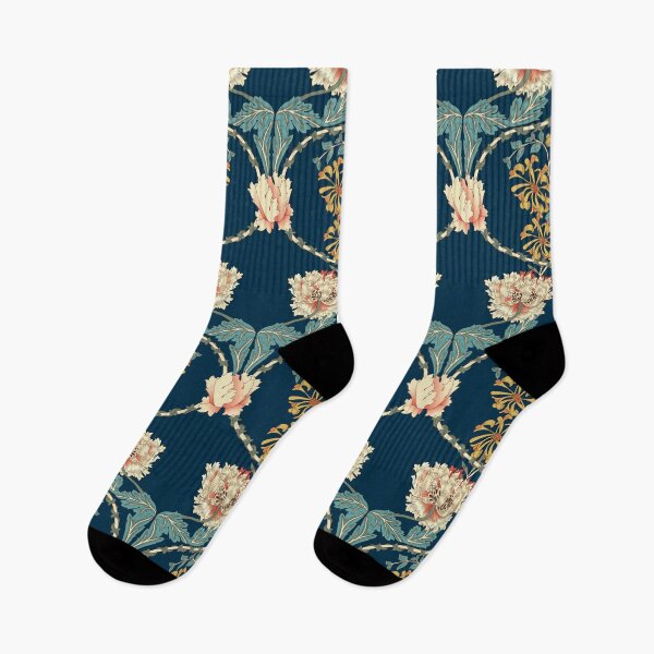 Item preview, William Morris Honeysuckle In Blue designed and sold by KeeganCreations.