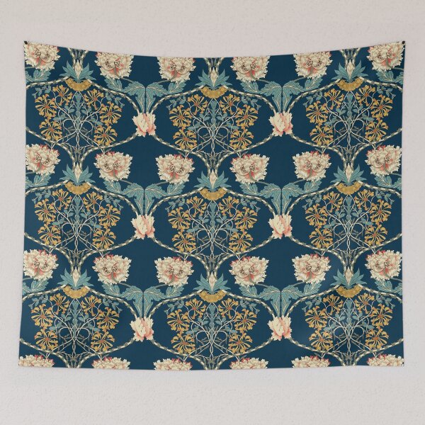 Item preview, William Morris Honeysuckle In Blue designed and sold by KeeganCreations.