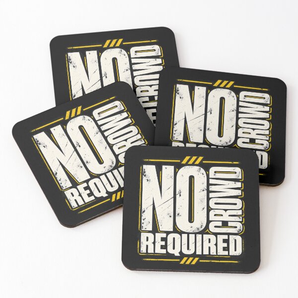 Item preview, No Crowd Required Introvert Humor designed and sold by FZ Studio .