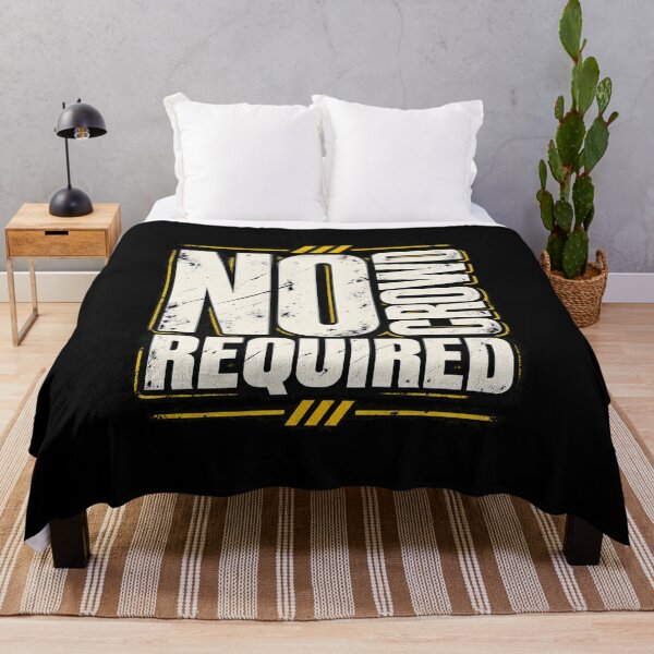 Item preview, No Crowd Required Introvert Humor designed and sold by FZ Studio .