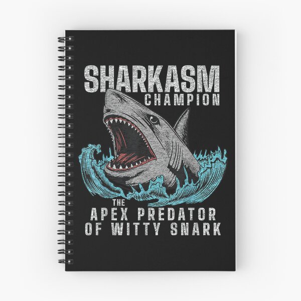 Item preview, Sharkasm Champion Funny Sarcasm Tee designed and sold by KeyClothesline.