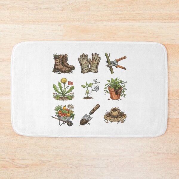 Item preview, Funny Gardening Sticker Pack Dramatic Plant Dirt Magnet Art designed and sold by mood-draftsman.