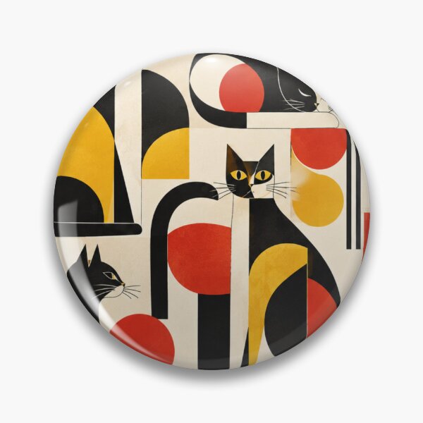 Item preview, Abstract Scandinavian Cat Silhouettes Floral Cat Design designed and sold by Aramdesing.