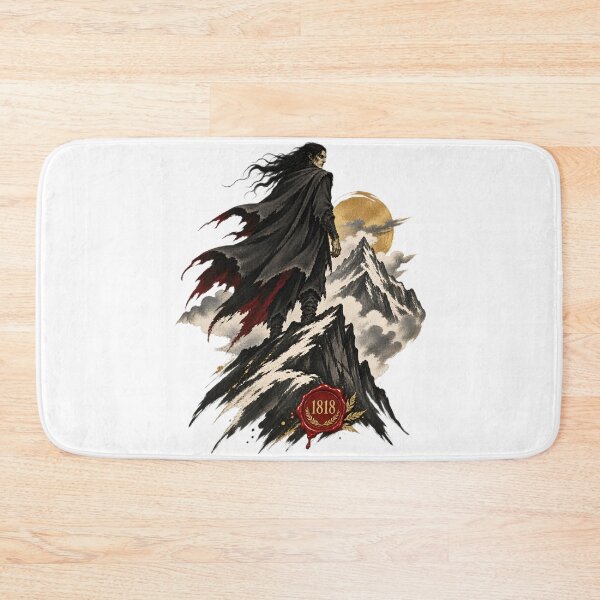 Item preview, Frankenstein Creature Climbs Toward the Golden Moon designed and sold by Fenay Designs.