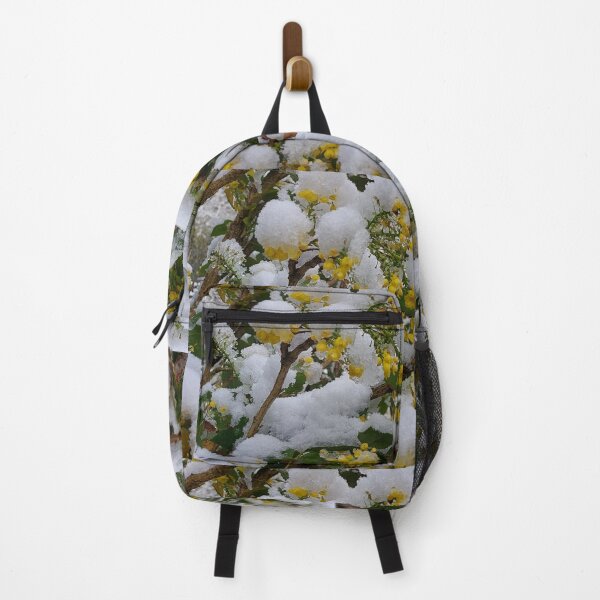 Item preview, Vibrant Yellow Flowers in Fresh Snow designed and sold by ObjectAndNature.