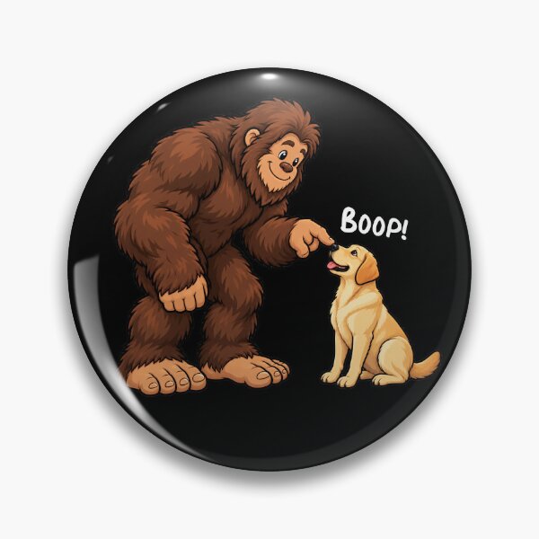 Item preview, Bigfoot and Labrador Retriever Boop Fun Design Sasquatch designed and sold by rafaeltto.