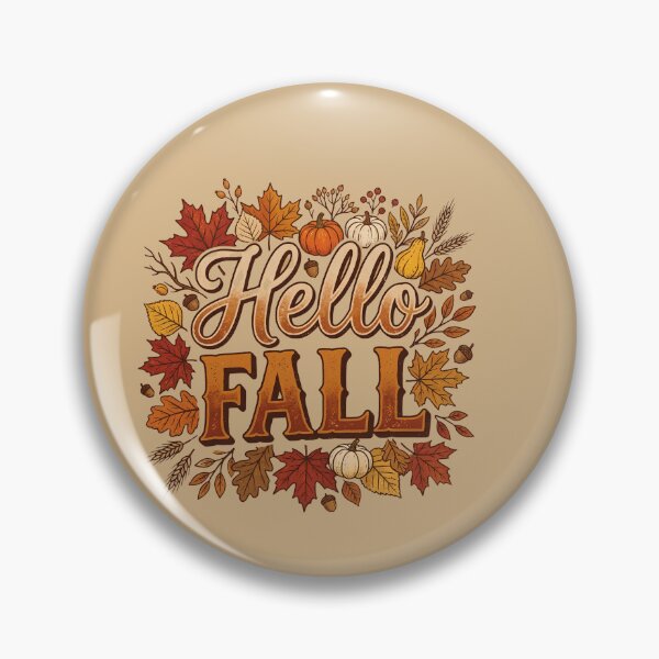 Item preview, Hello Fall Autumn Season Thanksgiving Harvest Enthusiast designed and sold by w66aboo.