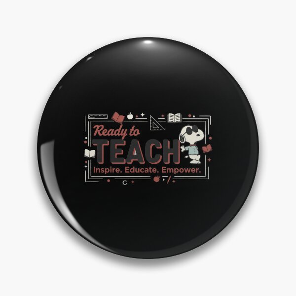 Item preview, Ready To Teach Inspire Educate Empower Cool Snoopy Teacher designed and sold by Dravienart.