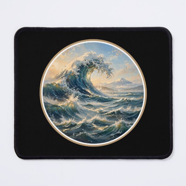 Item preview, Japanese Great Wave off Kanagawa Vintage Coastal Art designed and sold by Wilcox PhotoArt.