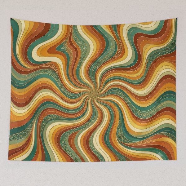 Item preview, 70s Retro Groovy Pattern  designed and sold by ShivCraftStudio.