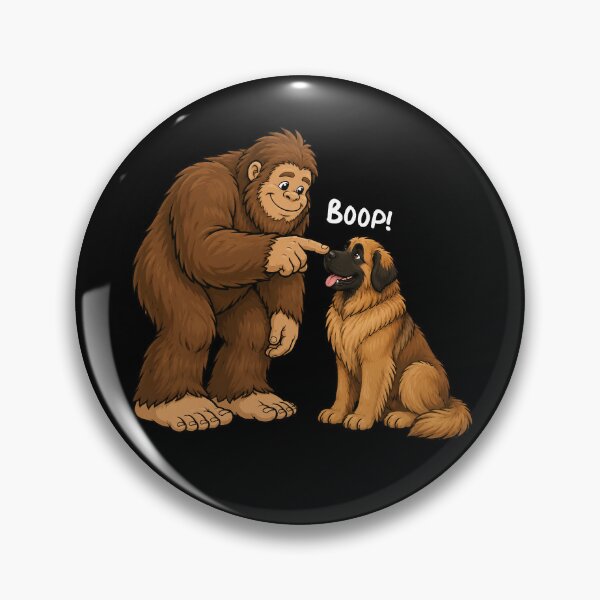 Item preview, Bigfoot and Leonberger Boop Fun Design Sasquatch designed and sold by rafaeltto.