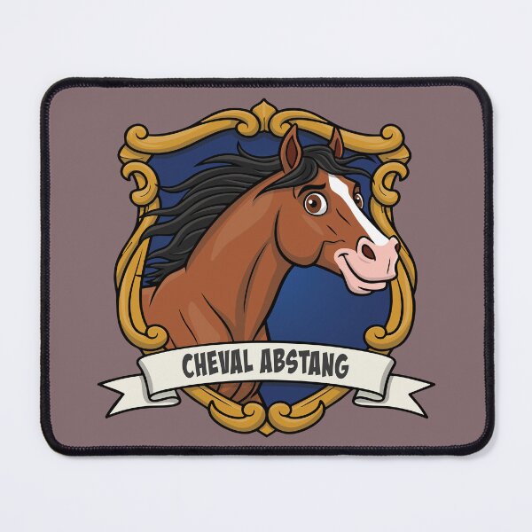 Item preview, The caricature of the horse Abstang in a coat of arms designed and sold by Cheval-de-coeur.