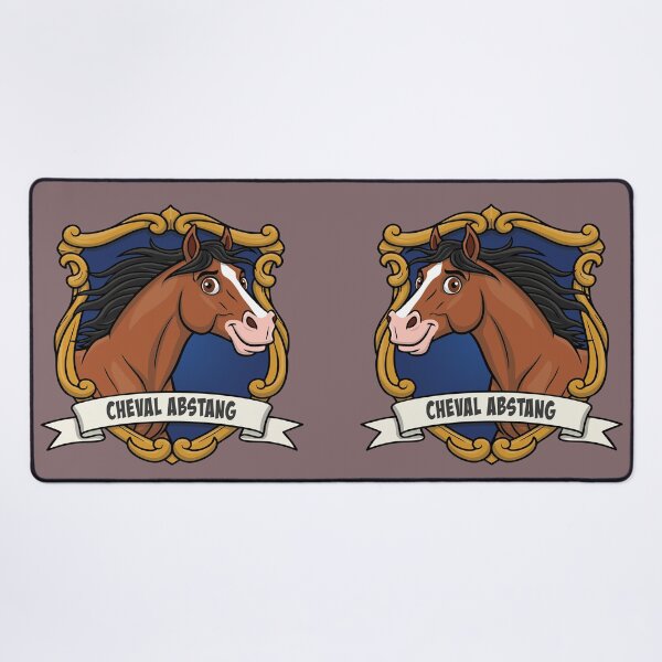 Item preview, The caricature of the horse Abstang in a coat of arms designed and sold by Cheval-de-coeur.