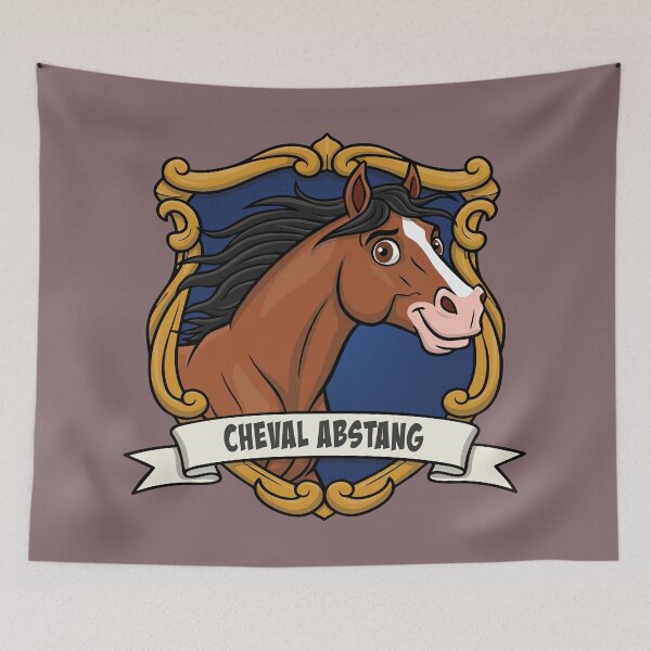 Item preview, The caricature of the horse Abstang in a coat of arms designed and sold by Cheval-de-coeur.