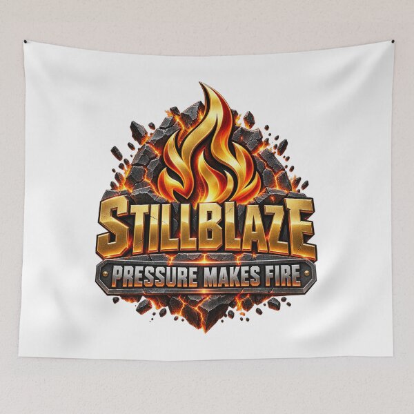 Item preview, STILLBLAZE Pressure Makes Fire – Motivational Streetwear designed and sold by BilcoStillbaze.