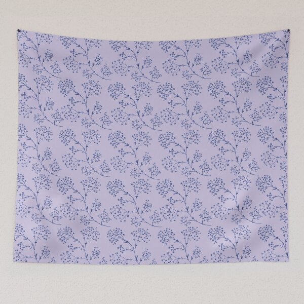 Item preview, Blue Baby’s Breath on Pastel Blue designed and sold by Mel-Mas-Stoband.