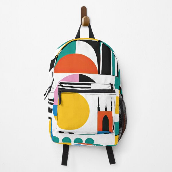 Item preview, Geometric abstract poster featuring stylized architectural forms designed and sold by ckybe.