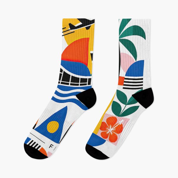 Item preview, Colorful geometric travel poster featuring Fiji-inspired tropica designed and sold by ckybe.