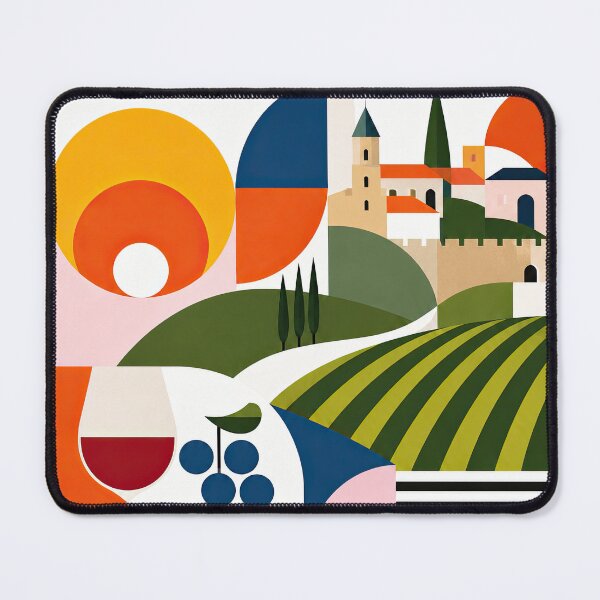 Item preview, Colorful geometric illustration promoting Telavi, Georgia, with designed and sold by ckybe.