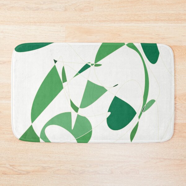 Item preview, Green Abstract Scribble - Expressive Line Art No. 59 designed and sold by iampaulmorris.