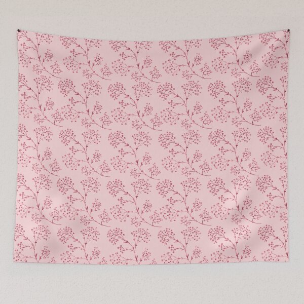 Item preview, Pink Baby’s Breath on Pastel Pink designed and sold by Mel-Mas-Stoband.