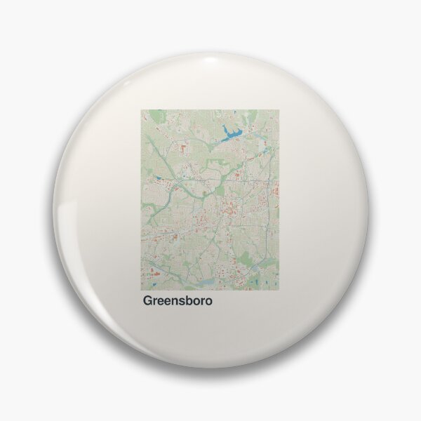 Item preview, Greensboro Minimalistic Map Art designed and sold by MapsNerd.