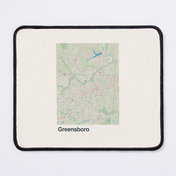 Item preview, Greensboro Minimalistic Map Art designed and sold by MapsNerd.
